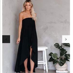 Vici Save the Date Black Strapless Dress